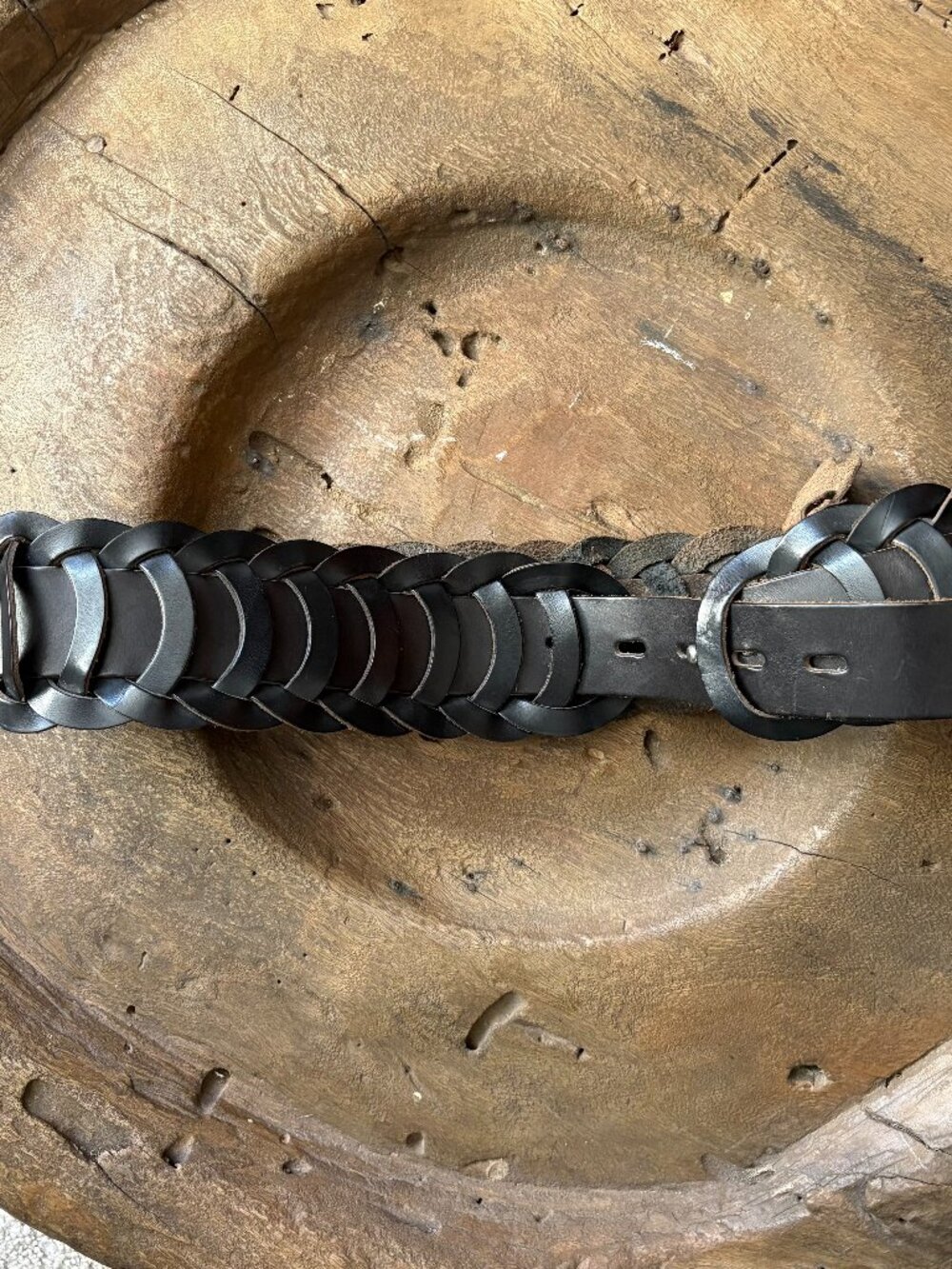 Originis Italian-made wide leather western boho chic festival belt [READ]